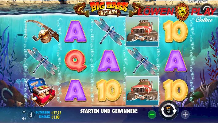 Erlebe das Große Gewässerabenteuer mit Big Bass Splash im Pragmatic Play Casino