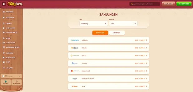 A look at billybets bonus